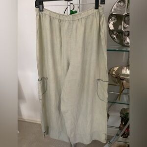 Hearts Desire pale green pull on pants